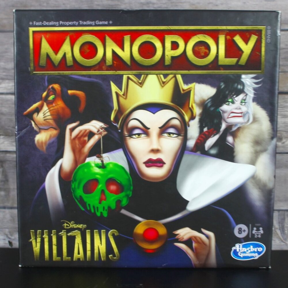 Monopoly Disney Villains Edition Board Game Hasbro 2020 - Complete - EUC
